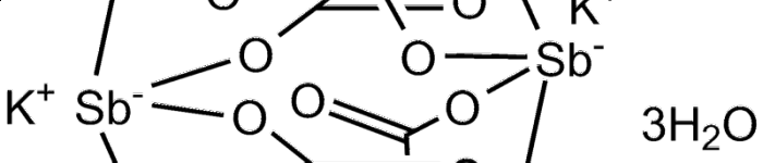 Antimony potassium tartrate (Grafik von Mrgreen71 CC-BY-SA-3.0)