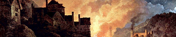 Ferrum metallicum (Gemälde der Eisenproduktion von Philipp Jakob Loutherbourg 1801 PD)