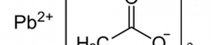 Strukturformel von Blei[II]-acetat (PD)