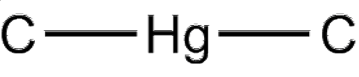 Strukturformel von Quecksilber II -cyanid  (PD)